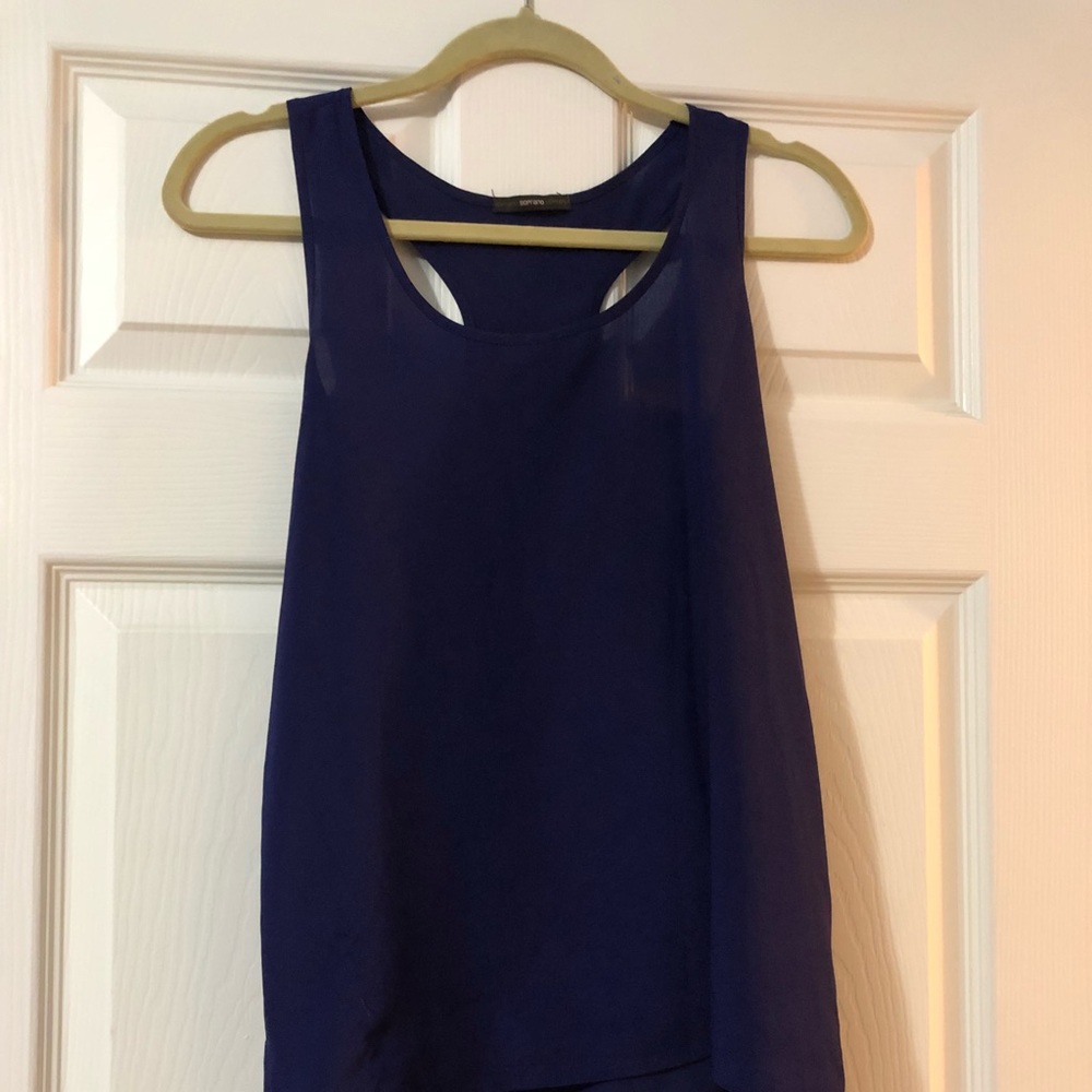Sheer Purple Soprano Tank Top